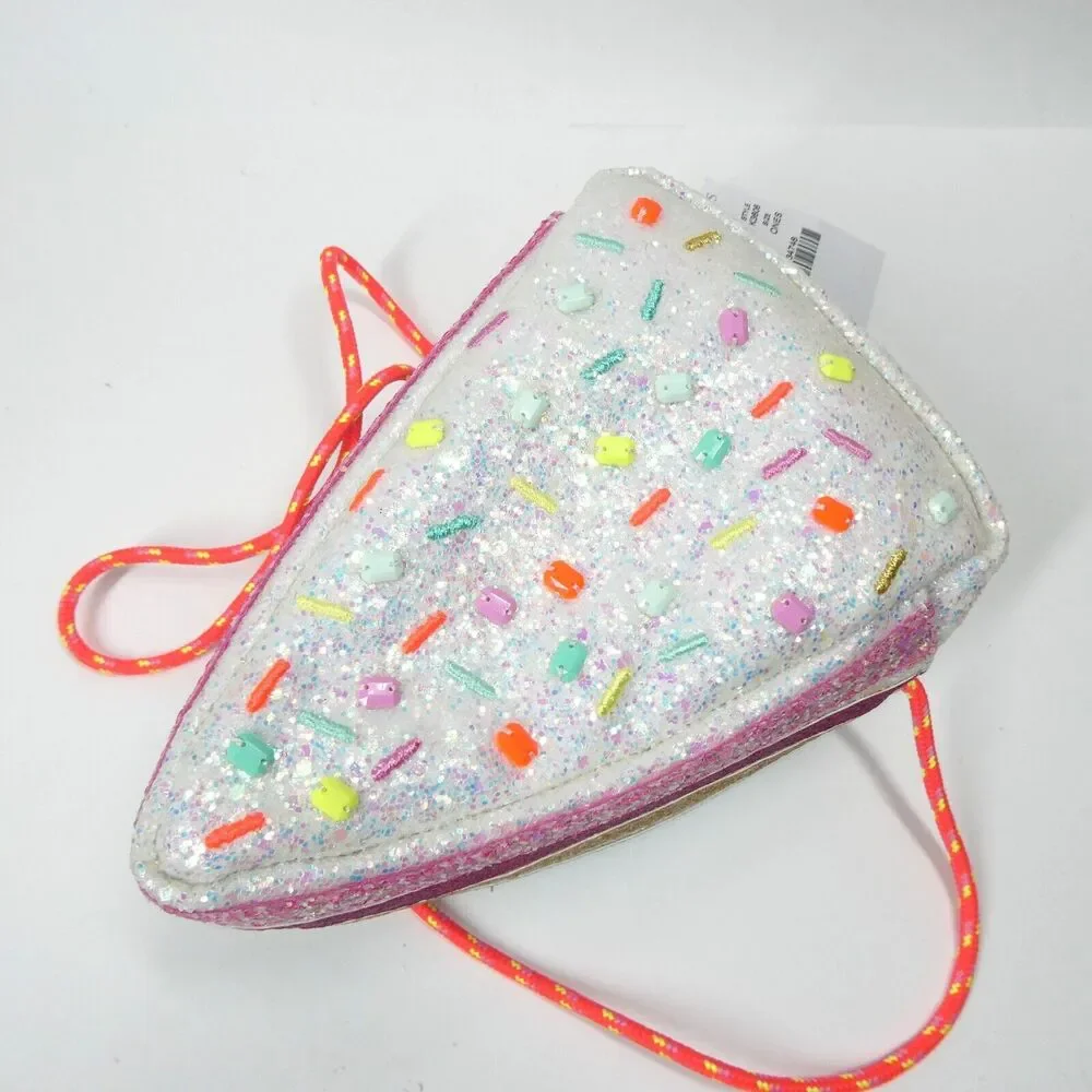 Piece of Cake Glitter Purse Crewcuts J Crew Kids Girls NWT